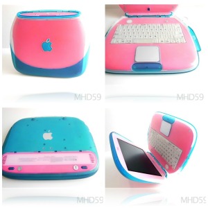 Custom Laptop iBook in Pink